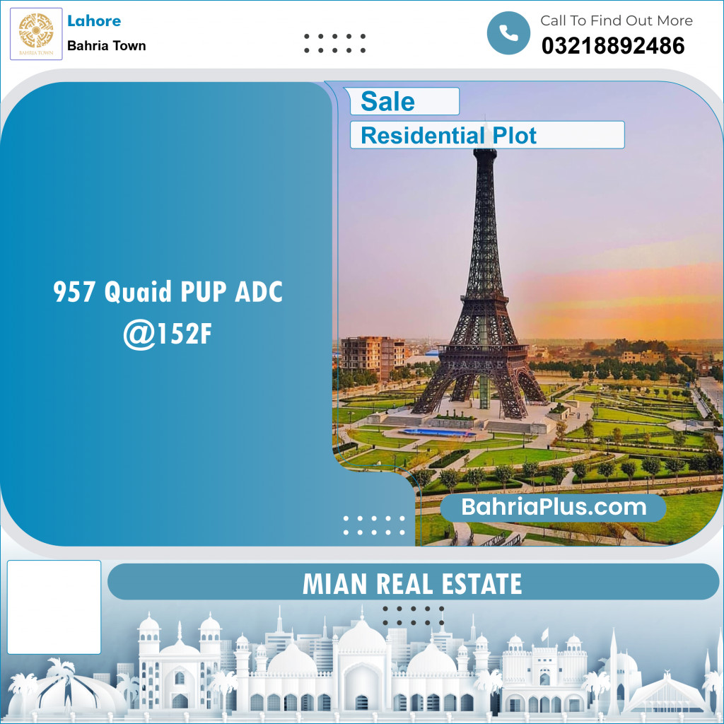 Residential Plot for Sale in Bahria Town, Lahore - (BP-133917)