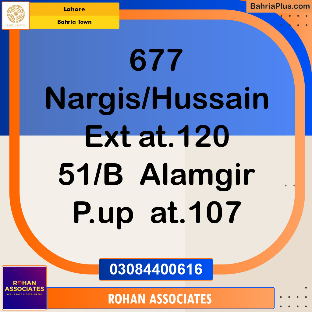 Residential Plot for Sale in Bahria Town, Lahore - (BP-133953)