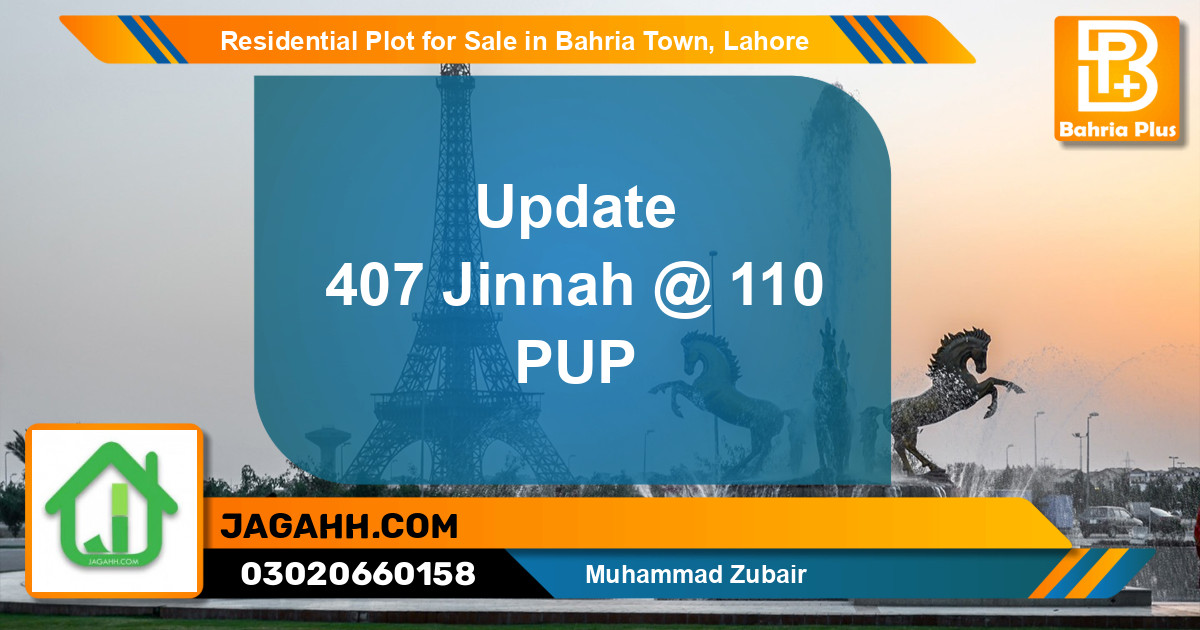 Residential Plot for Sale in Bahria Town, Lahore - (BP-133969)