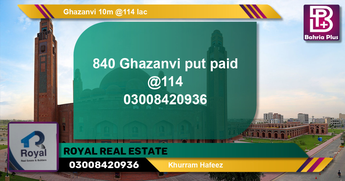 Residential Plot for Sale in Bahria Town, Lahore - (BP-134009)