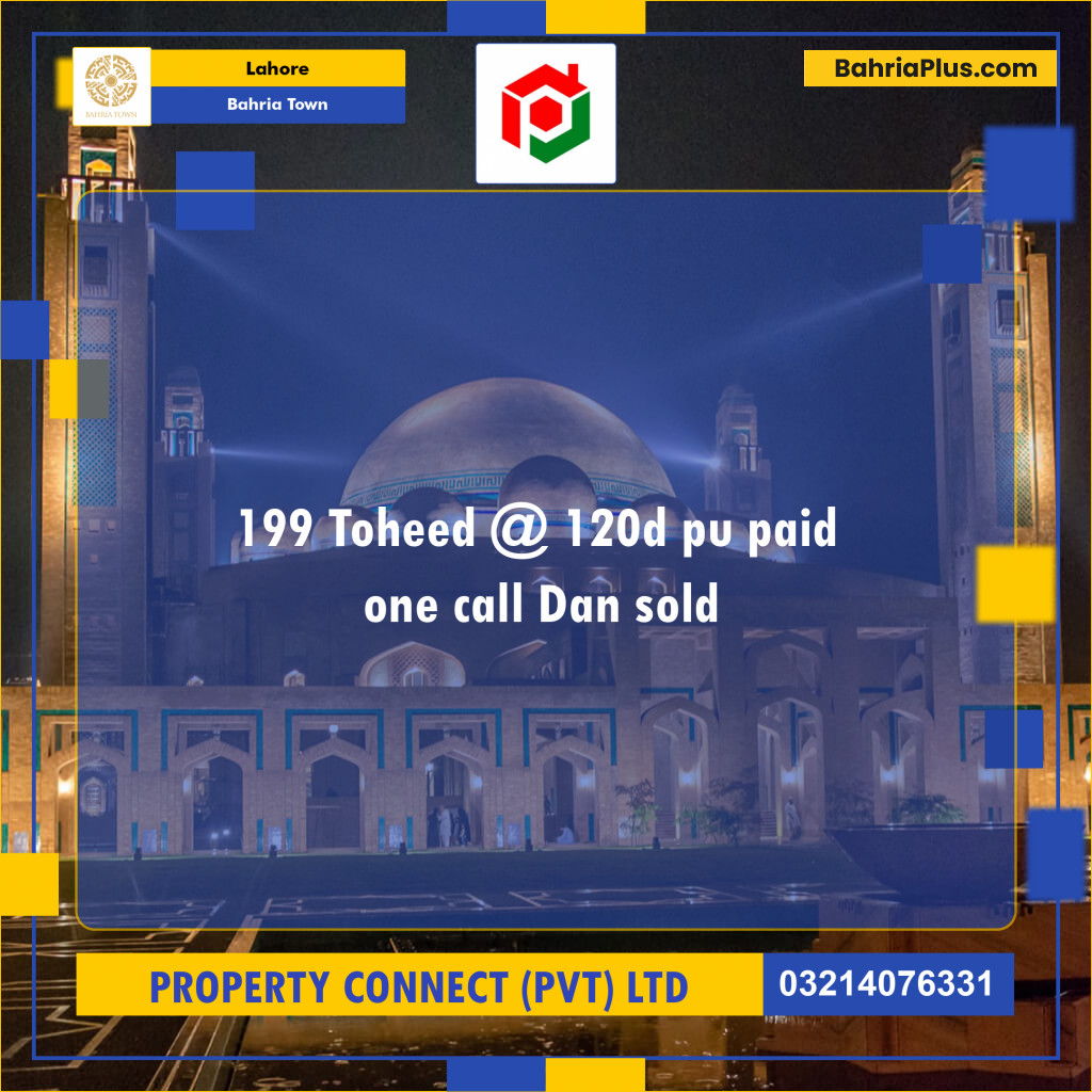 Residential Plot for Sale in Bahria Town, Lahore - (BP-134101)
