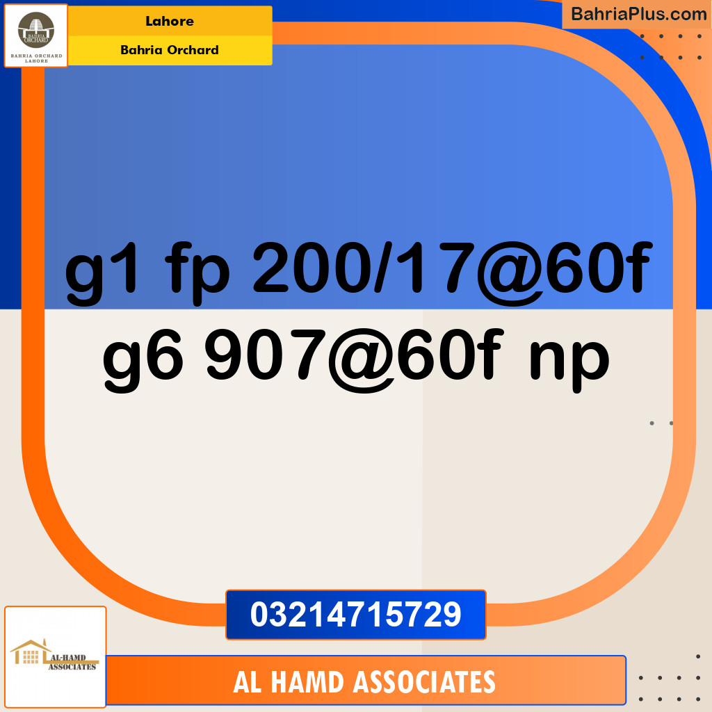 Residential Plot for Sale in Bahria Orchard, Lahore - (BP-134173)