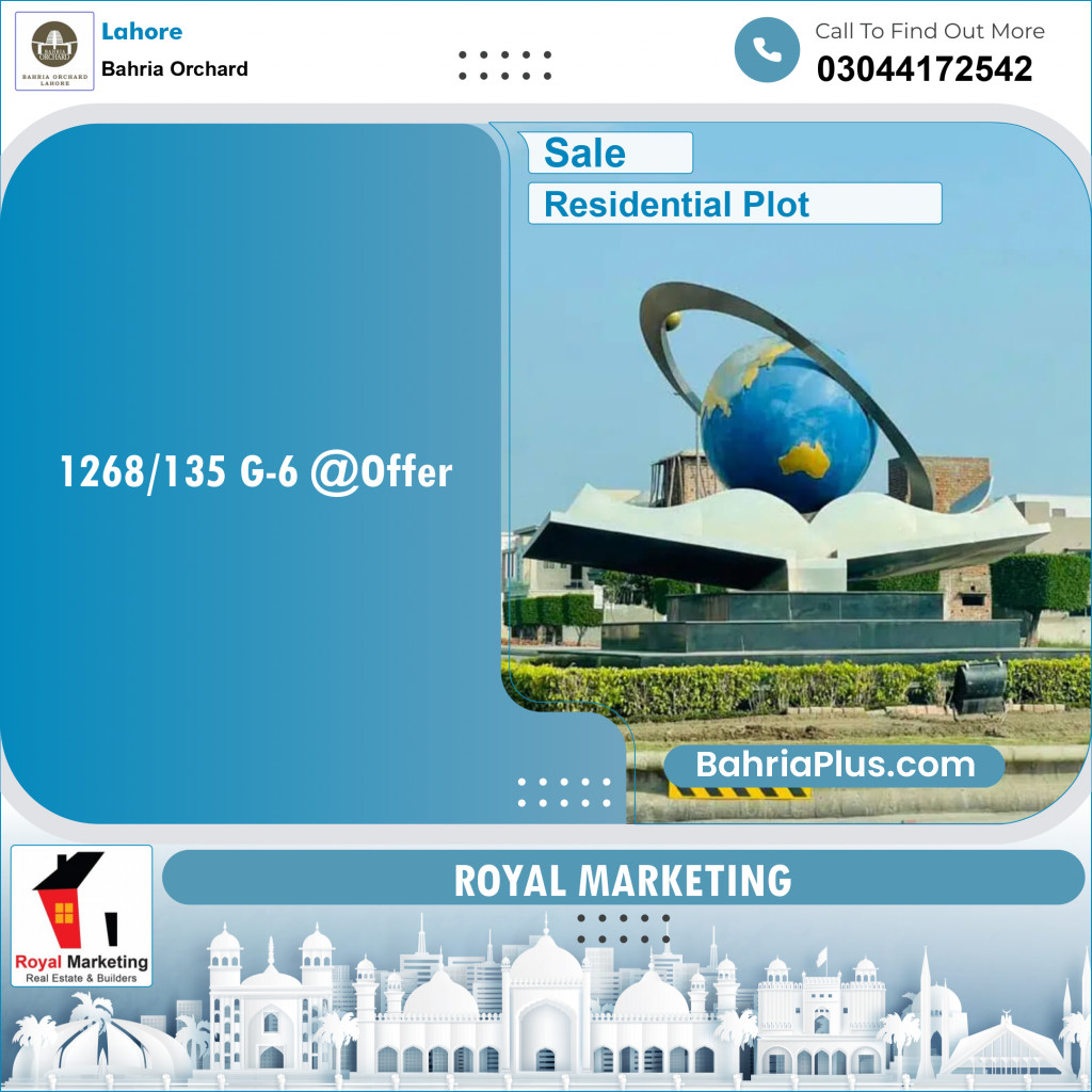 Residential Plot for Sale in Bahria Orchard, Lahore - (BP-134179)