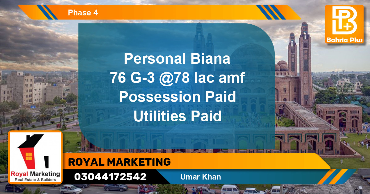 Residential Plot for Sale in Bahria Orchard, Lahore - (BP-134186)