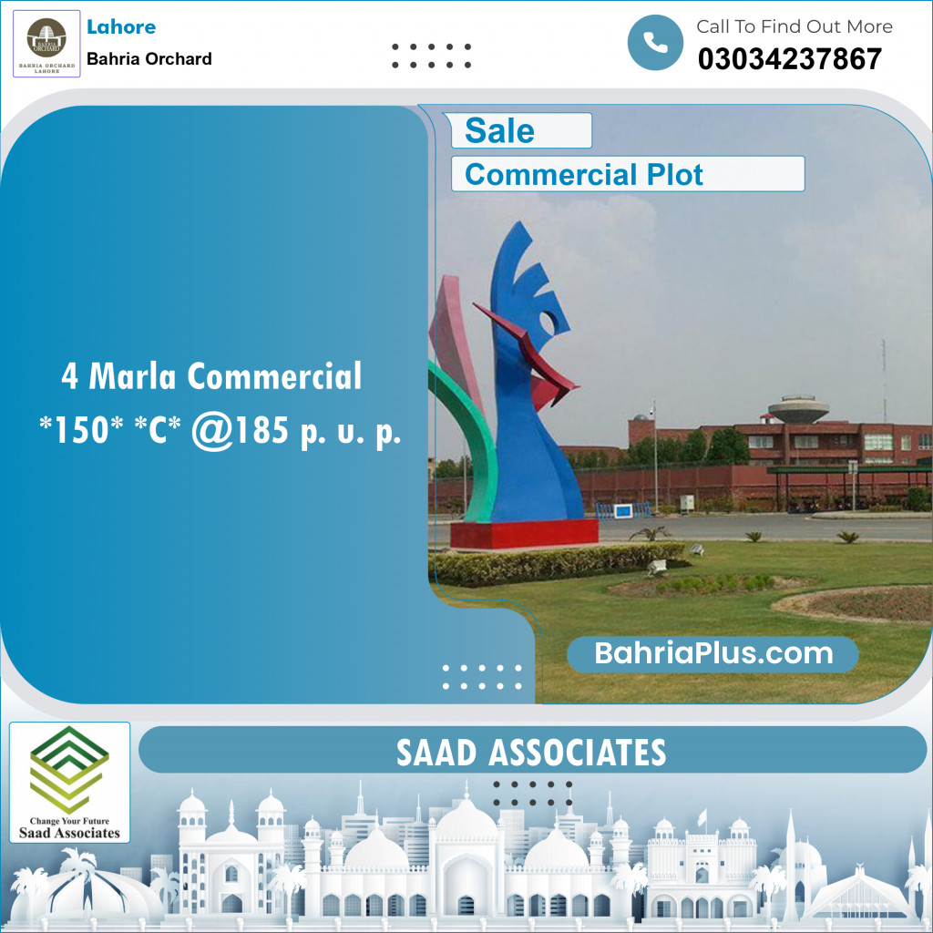 Commercial Plot for Sale in Bahria Orchard, Lahore - (BP-134207)