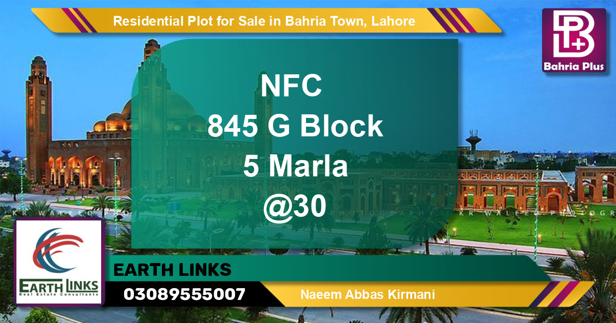 Residential Plot for Sale in Bahria Town, Lahore - (BP-134346)