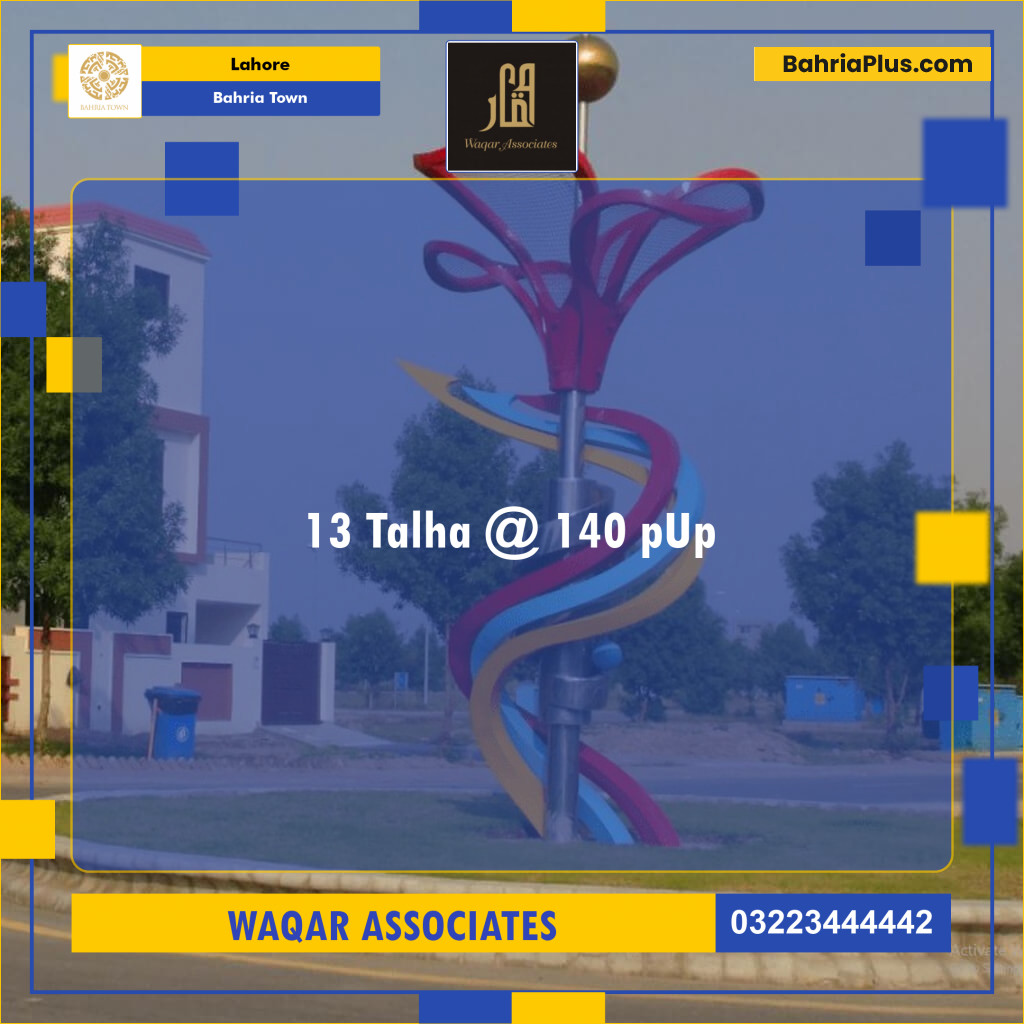 Residential Plot for Sale in Bahria Town, Lahore - (BP-134358)