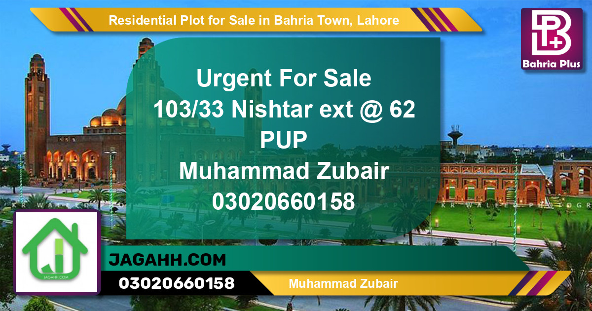 Residential Plot for Sale in Bahria Town, Lahore - (BP-134365)