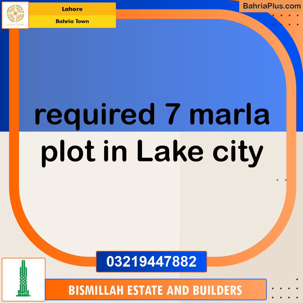 Residential Plot for Sale in Bahria Town, Lahore - (BP-134379)