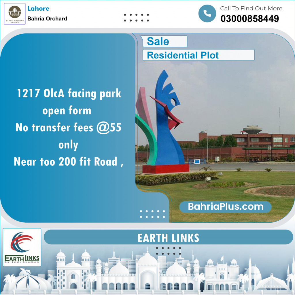 Residential Plot for Sale in OLC-A Block -  Bahria Orchard, Lahore - (BP-134452)