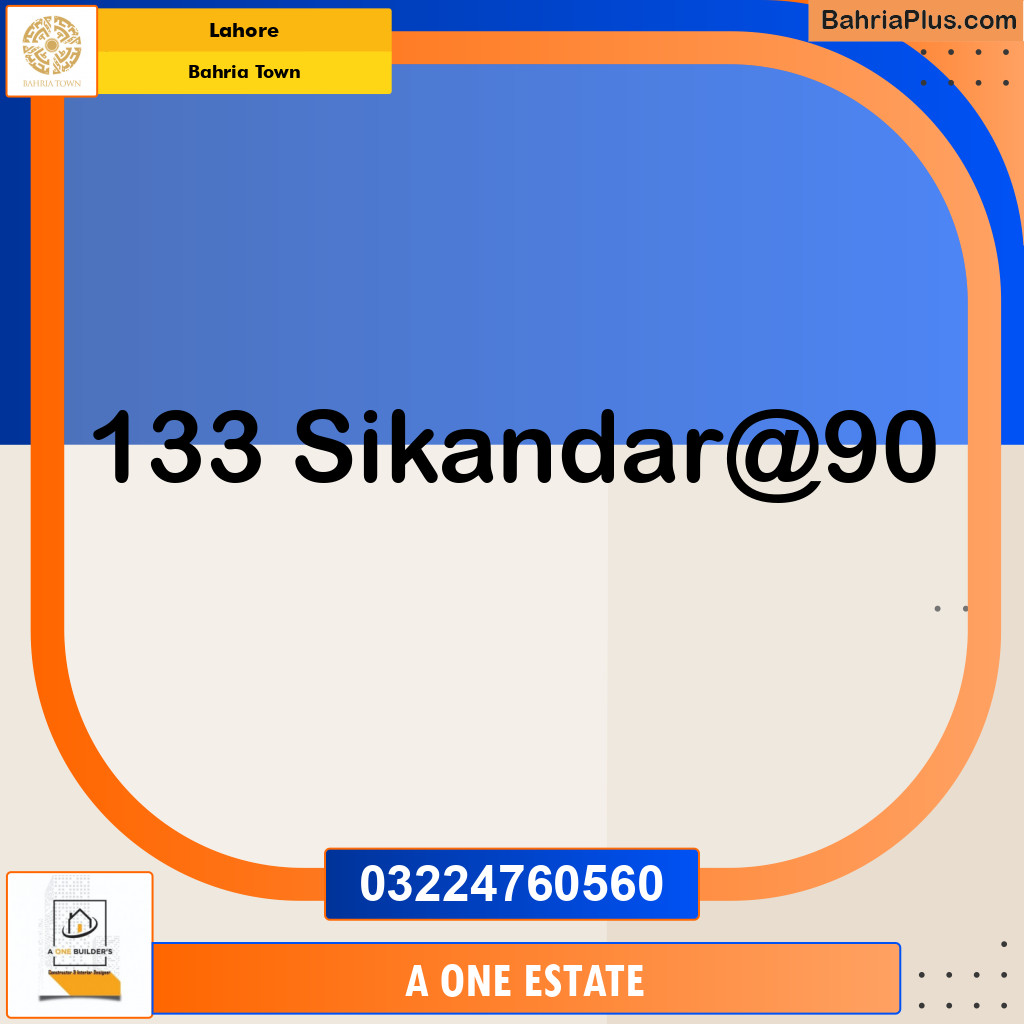 Residential Plot for Sale in Bahria Town, Lahore - (BP-134513)