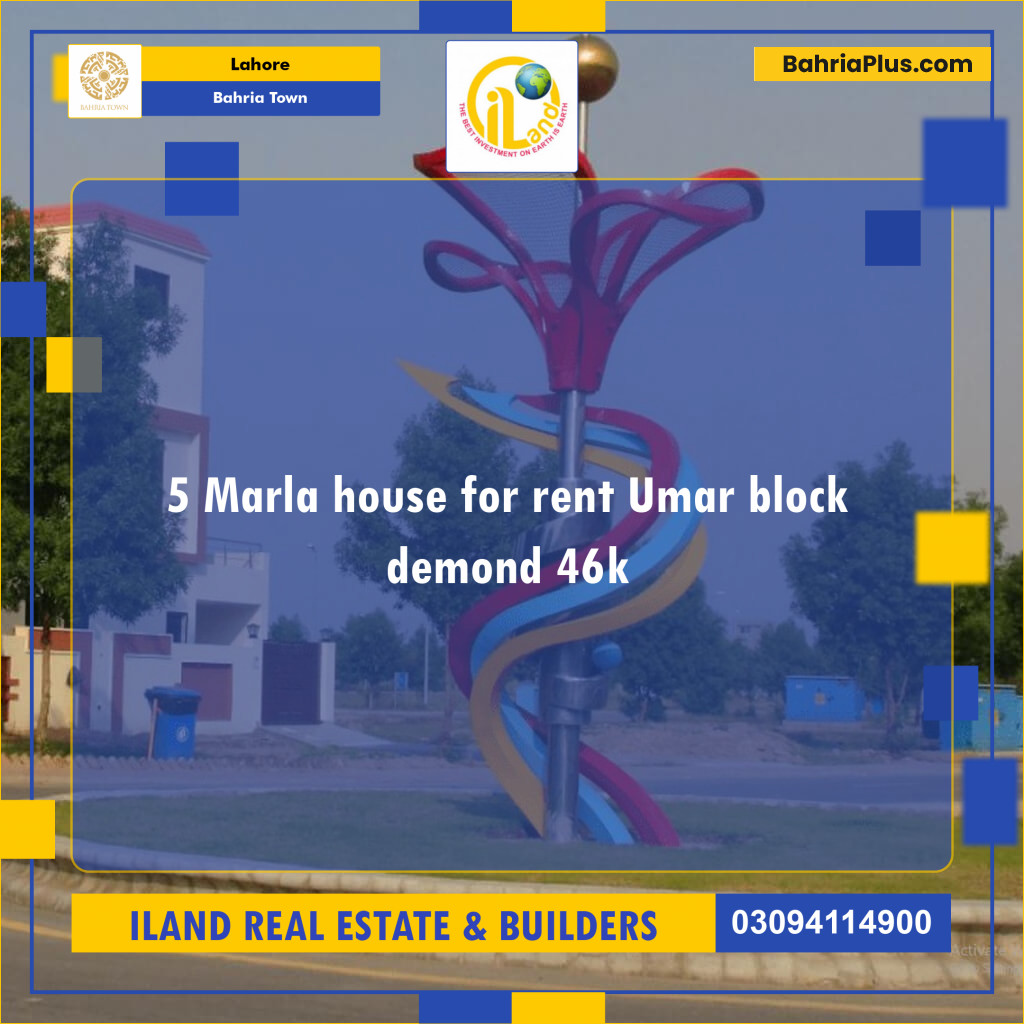 Residential House for Rent in Bahria Town, Lahore - (BP-134527)