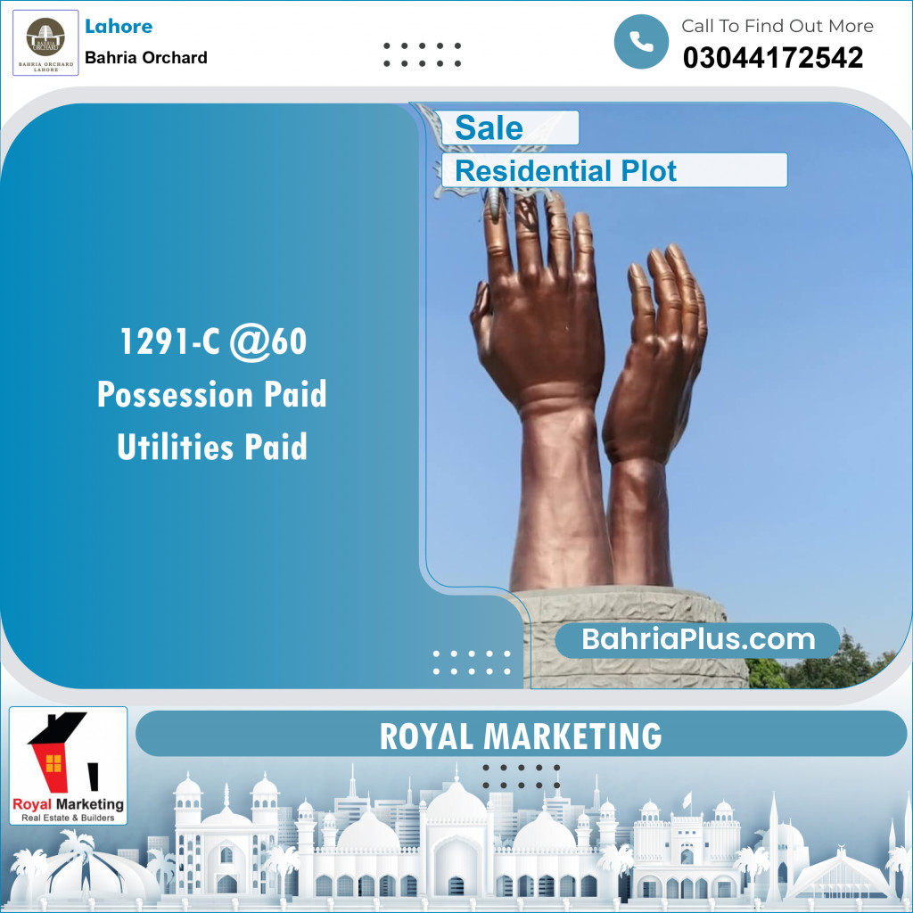 Residential Plot for Sale in Bahria Orchard, Lahore - (BP-134572)