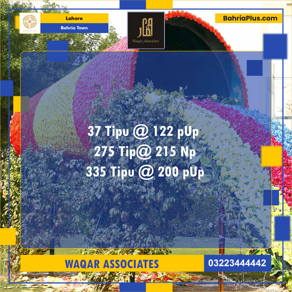 Residential Plot for Sale in Bahria Town, Lahore - (BP-134745)