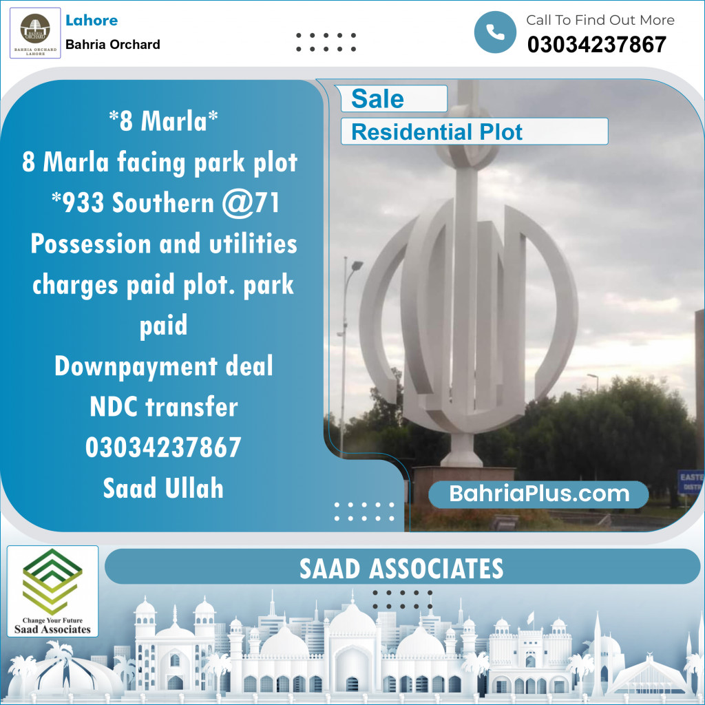 Residential Plot for Sale in Bahria Orchard, Lahore - (BP-134756)