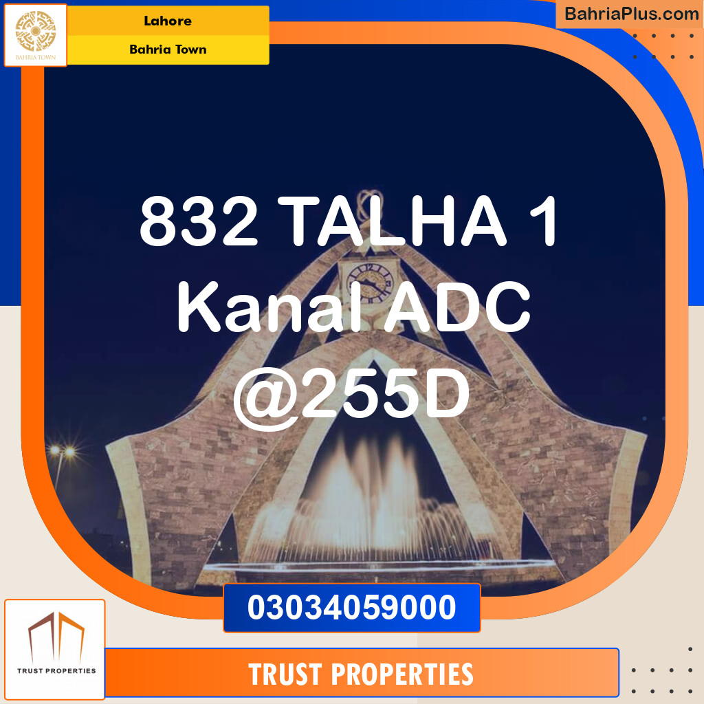 Residential Plot for Sale in Bahria Town, Lahore - (BP-134758)