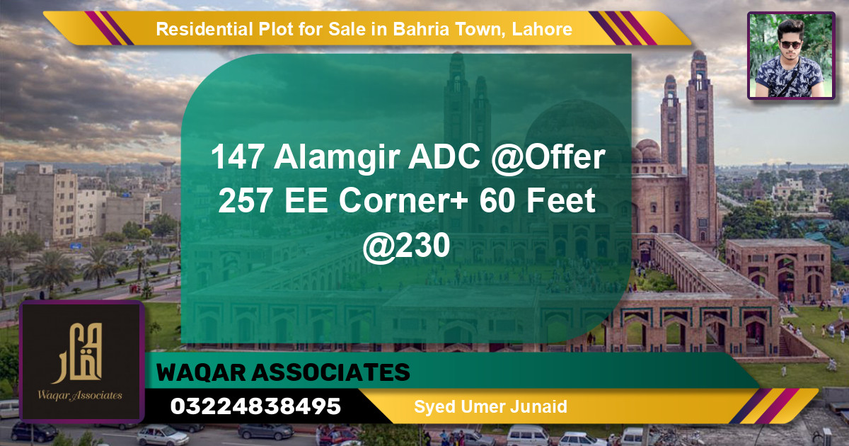 Residential Plot for Sale in Bahria Town, Lahore - (BP-134802)