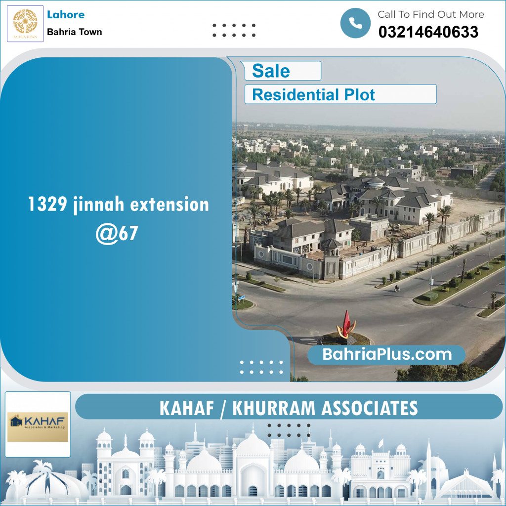 Residential Plot for Sale in Bahria Town, Lahore - (BP-134836)