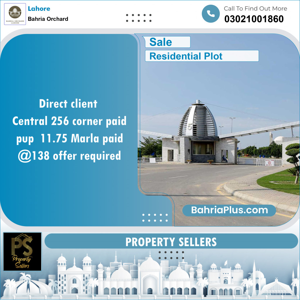 Residential Plot for Sale in Bahria Orchard, Lahore - (BP-134881)