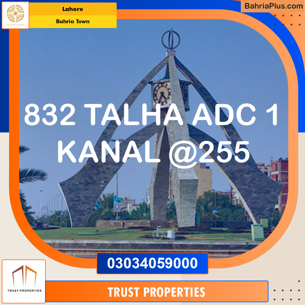 Residential Plot for Sale in Bahria Town, Lahore - (BP-134975)
