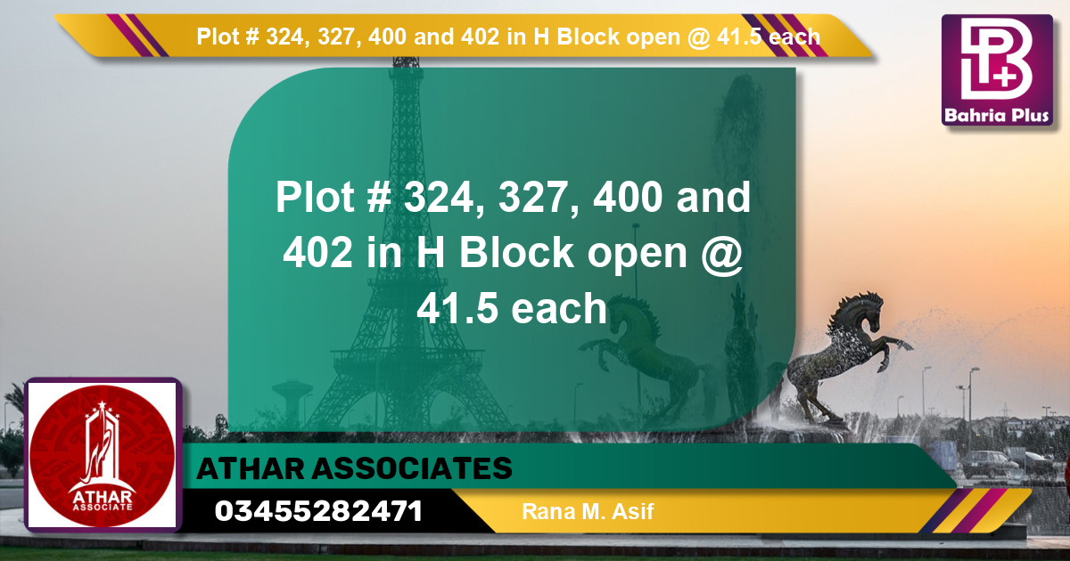 Residential Plot for Sale in Bahria Orchard, Lahore - (BP-134994)