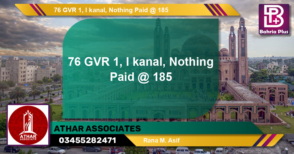 Residential Plot for Sale in Bahria Town, Lahore - (BP-134996)