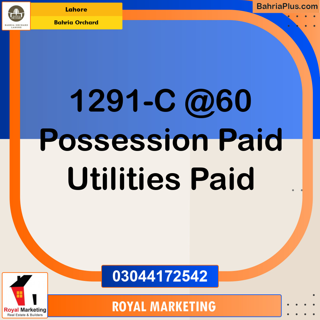 Residential Plot for Sale in Bahria Orchard, Lahore - (BP-135133)