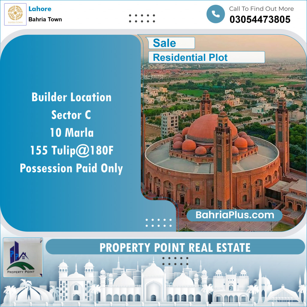 Residential Plot for Sale in Bahria Town, Lahore - (BP-135183)