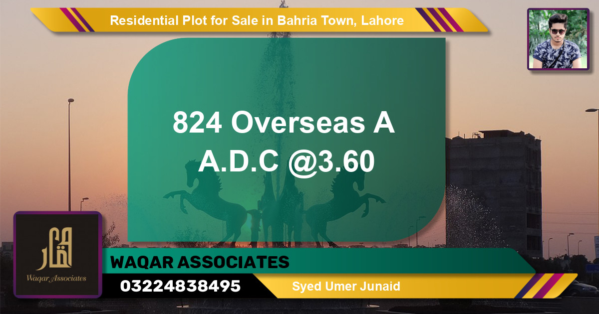 Residential Plot for Sale in Bahria Town, Lahore - (BP-135214)