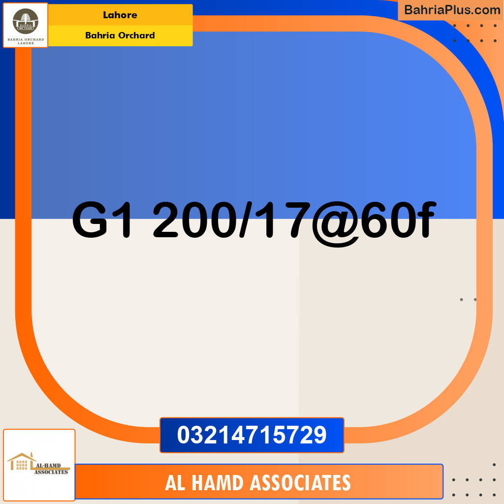 Residential Plot for Sale in Bahria Orchard, Lahore - (BP-135410)