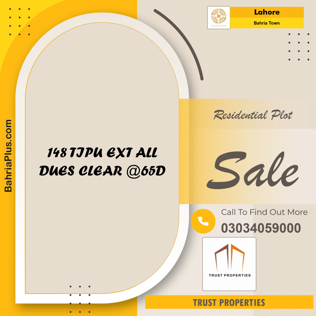Residential Plot for Sale in Bahria Town, Lahore - (BP-135503)