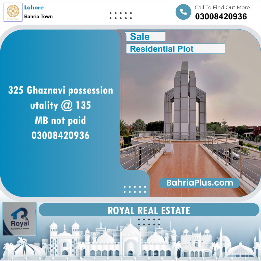 Residential Plot for Sale in Bahria Town, Lahore - (BP-135525)