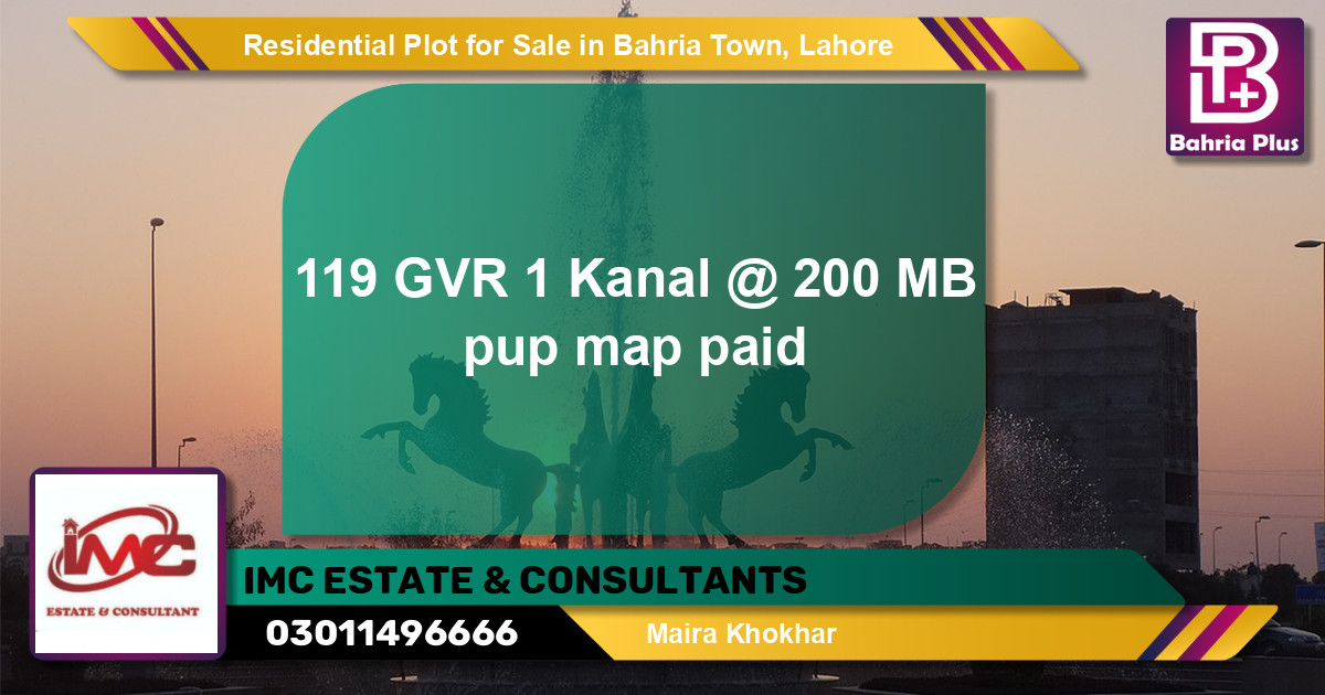 Residential Plot for Sale in Golf Phase 1 -  Bahria Town, Lahore - (BP-135550)