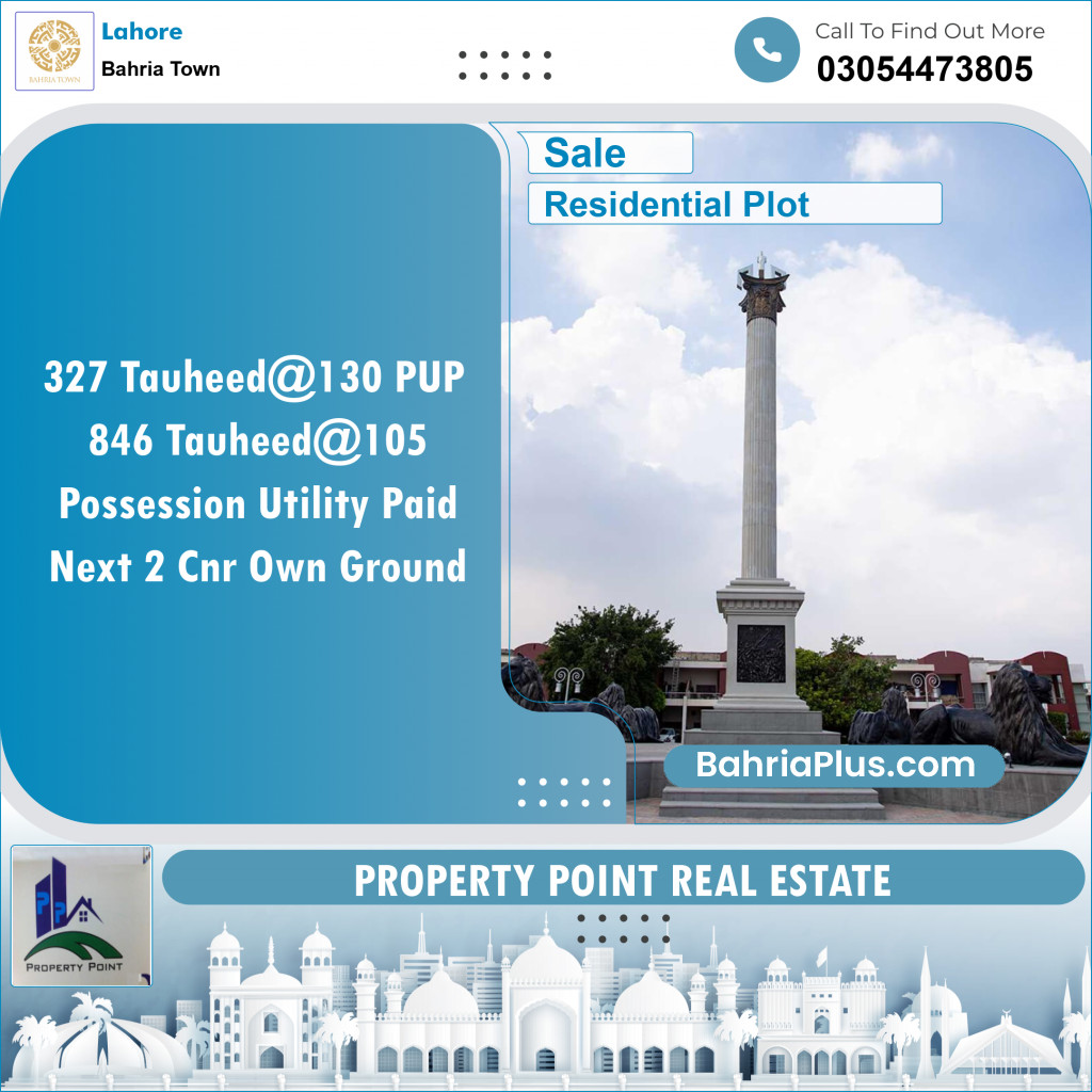 Residential Plot for Sale in Bahria Town, Lahore - (BP-135564)