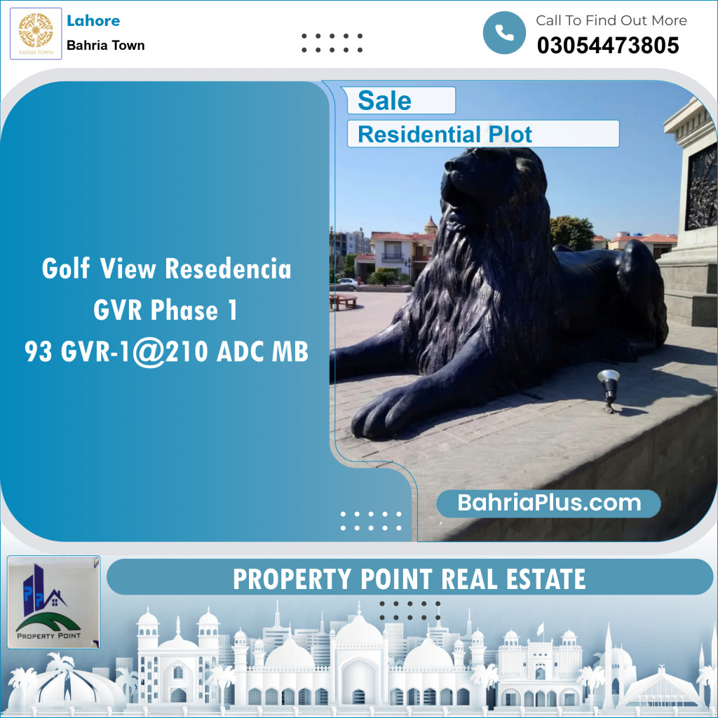 Residential Plot for Sale in Bahria Town, Lahore - (BP-135572)