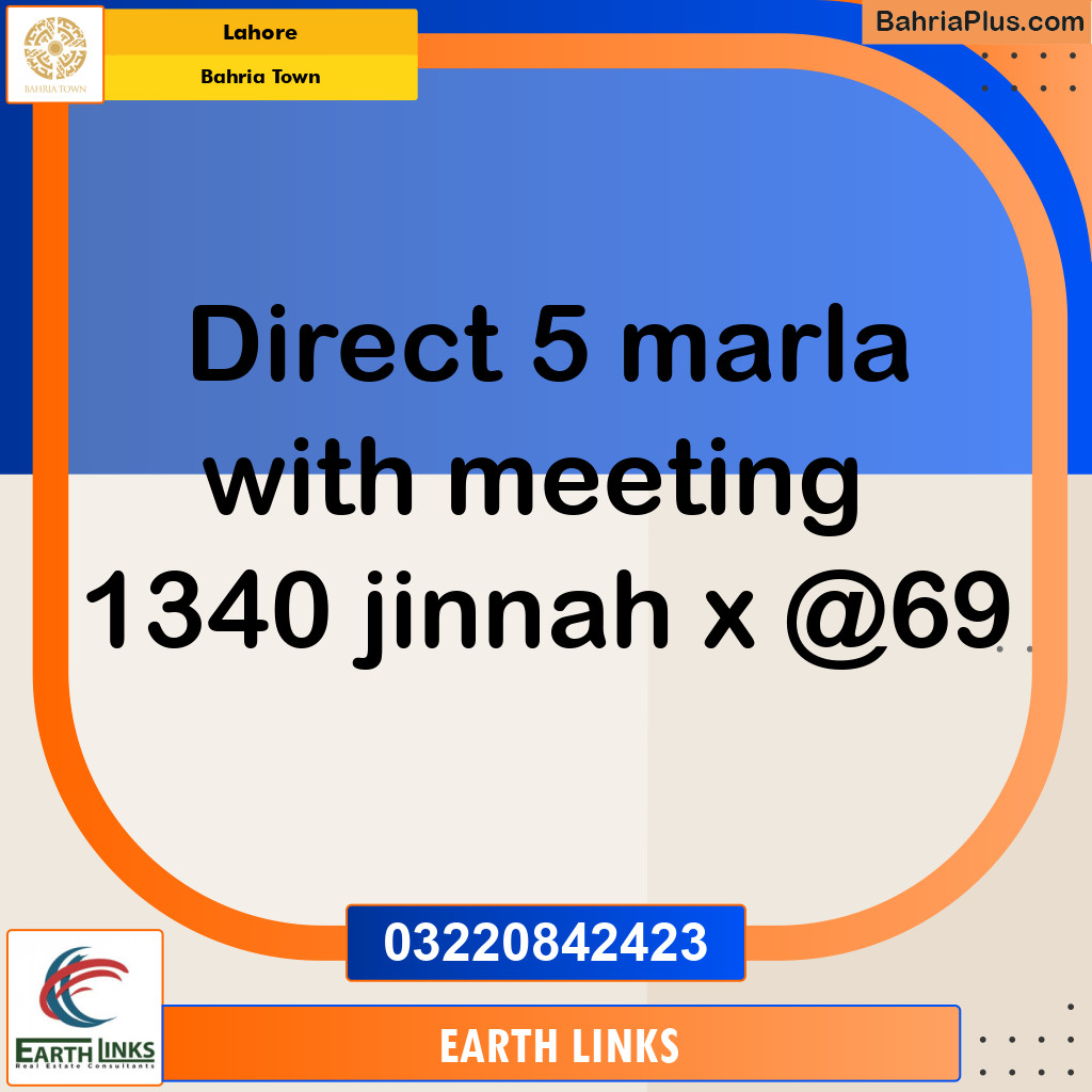 Residential Plot for Sale in Bahria Town, Lahore - (BP-135599)