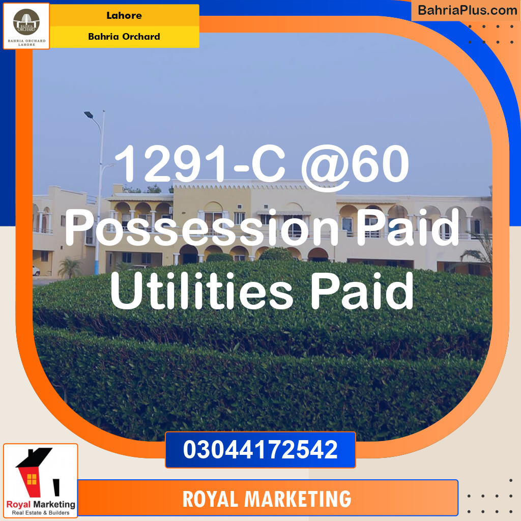 Residential Plot for Sale in Bahria Orchard, Lahore - (BP-135661)