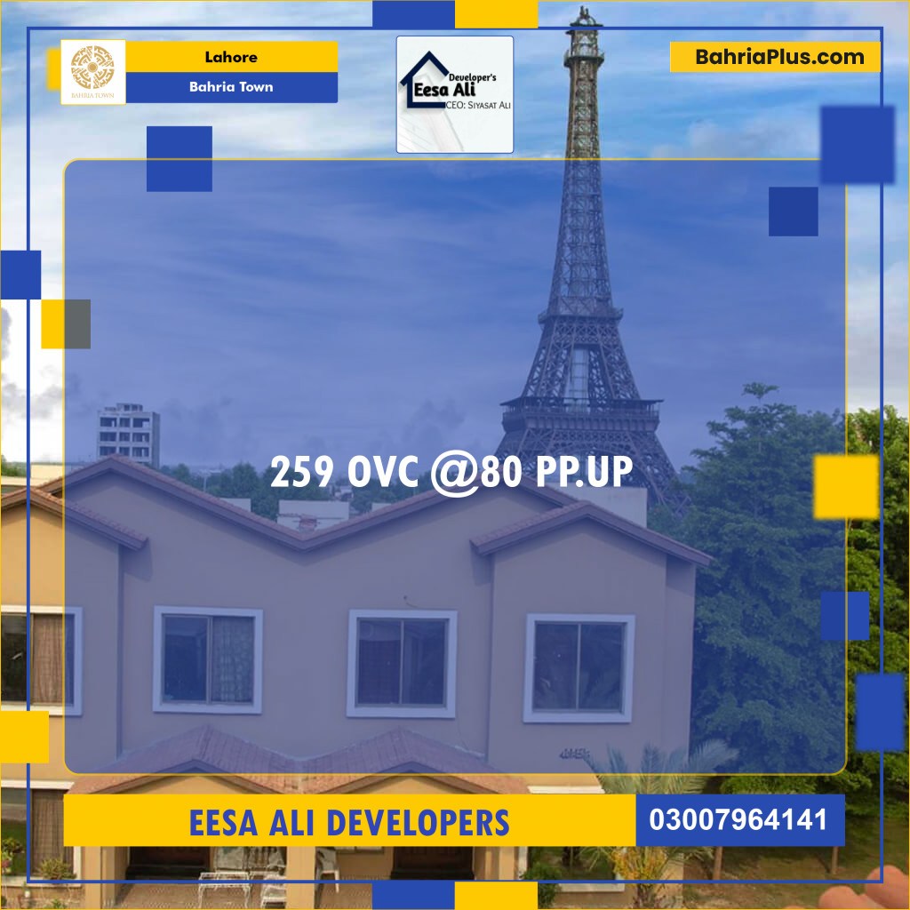 Residential Plot for Sale in Bahria Town, Lahore - (BP-135691)