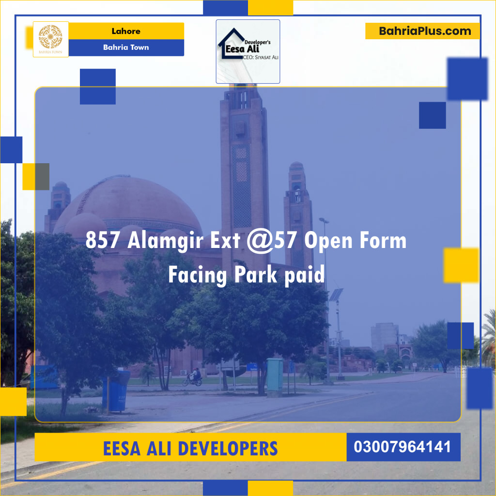 Residential Plot for Sale in Bahria Town, Lahore - (BP-135693)