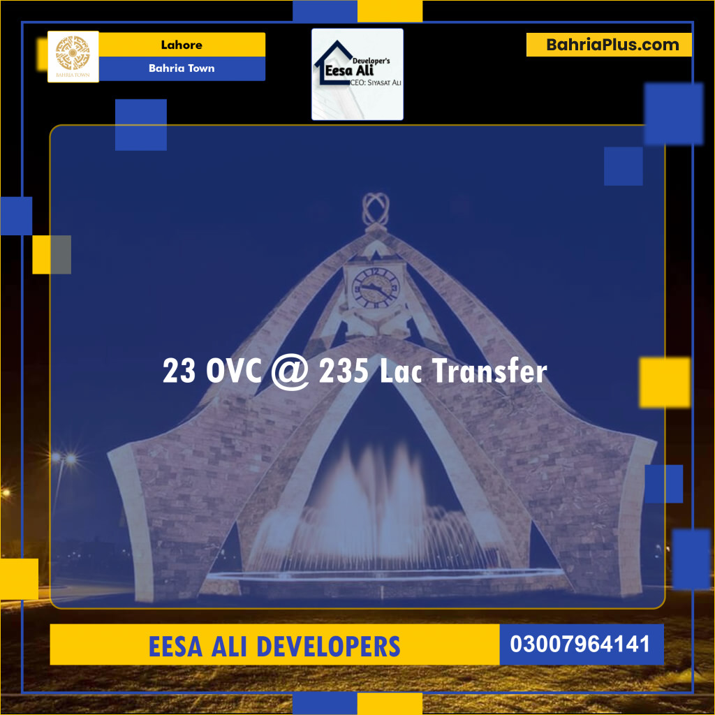 Commercial Plot for Sale in Bahria Town, Lahore - (BP-135699)