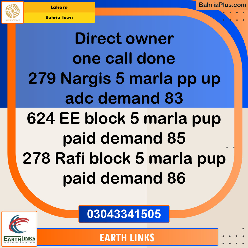 Residential Plot for Sale in Bahria Town, Lahore - (BP-135700)