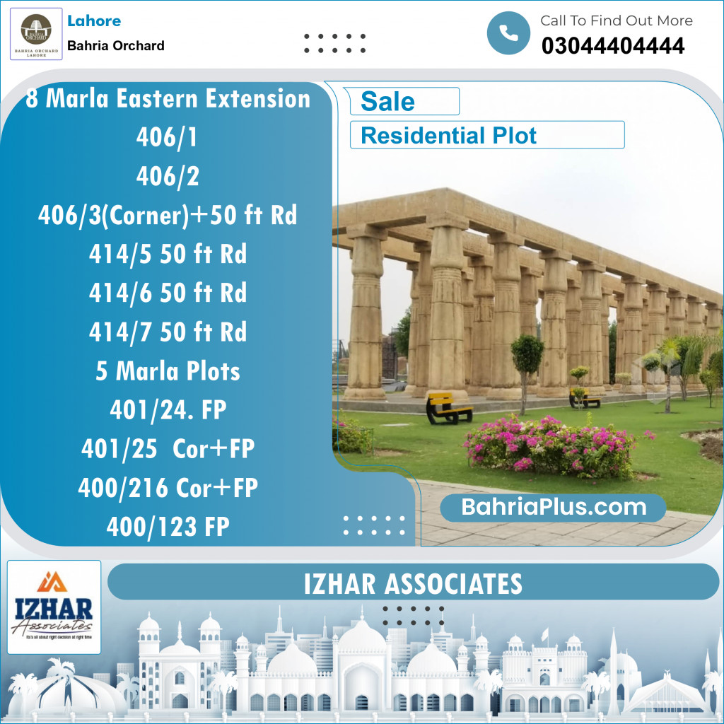 Residential Plot for Sale in Bahria Orchard, Lahore - (BP-135705)