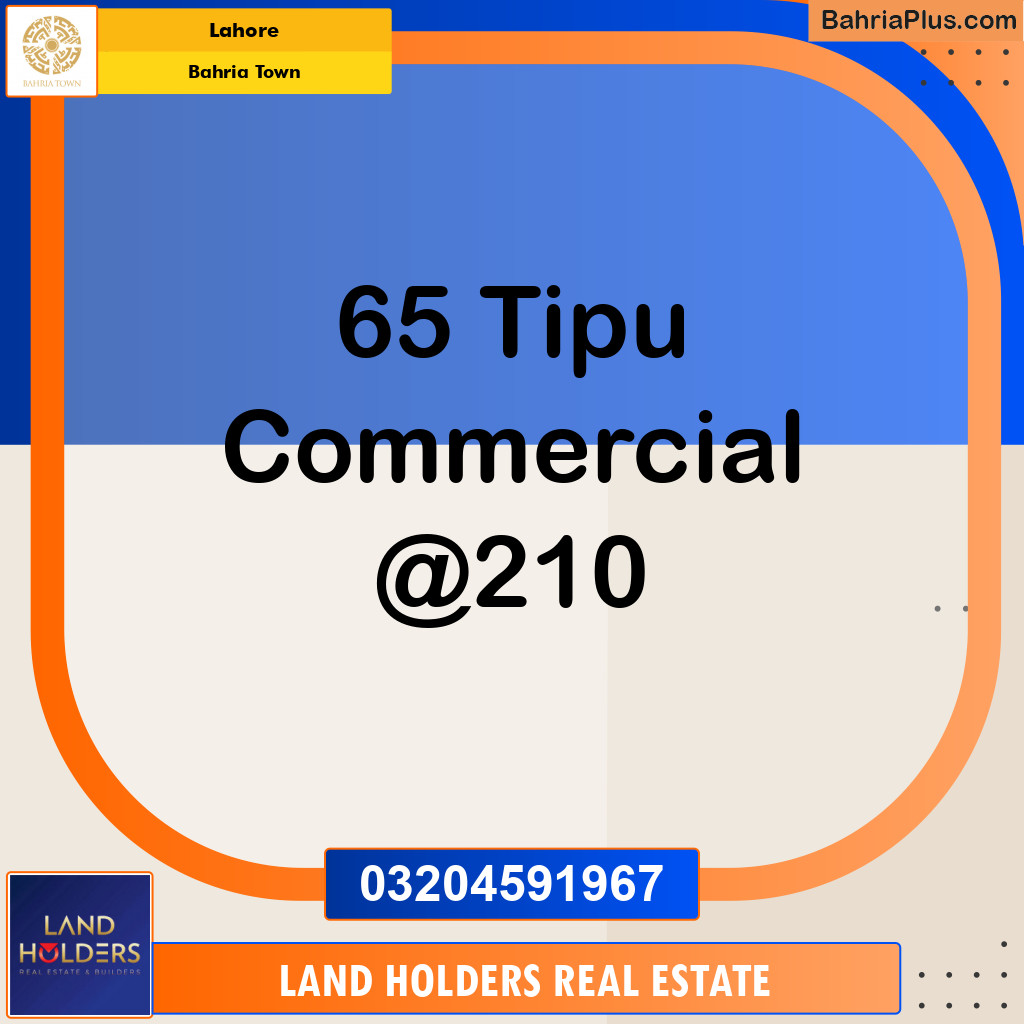 Commercial Plot for Sale in Bahria Town, Lahore - (BP-135736)