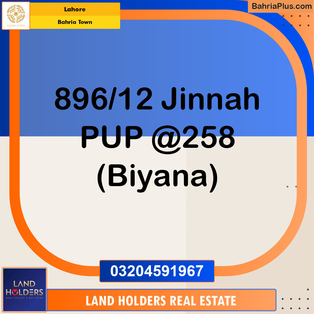 Residential Plot for Sale in Bahria Town, Lahore - (BP-135749)