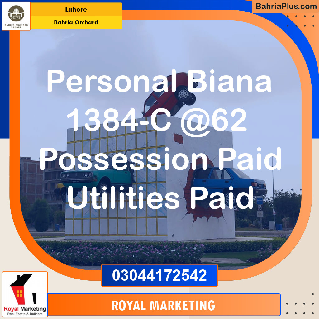 Residential Plot for Sale in Bahria Orchard, Lahore - (BP-135779)