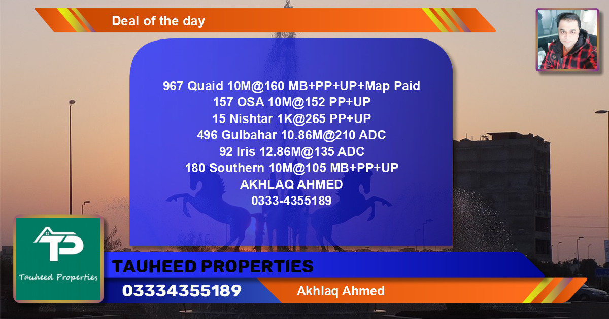 Residential Plot for Sale in Bahria Town, Lahore - (BP-135799)