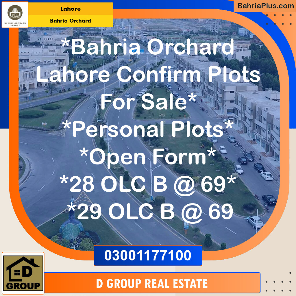Residential Plot for Sale in Bahria Orchard, Lahore - (BP-135913)