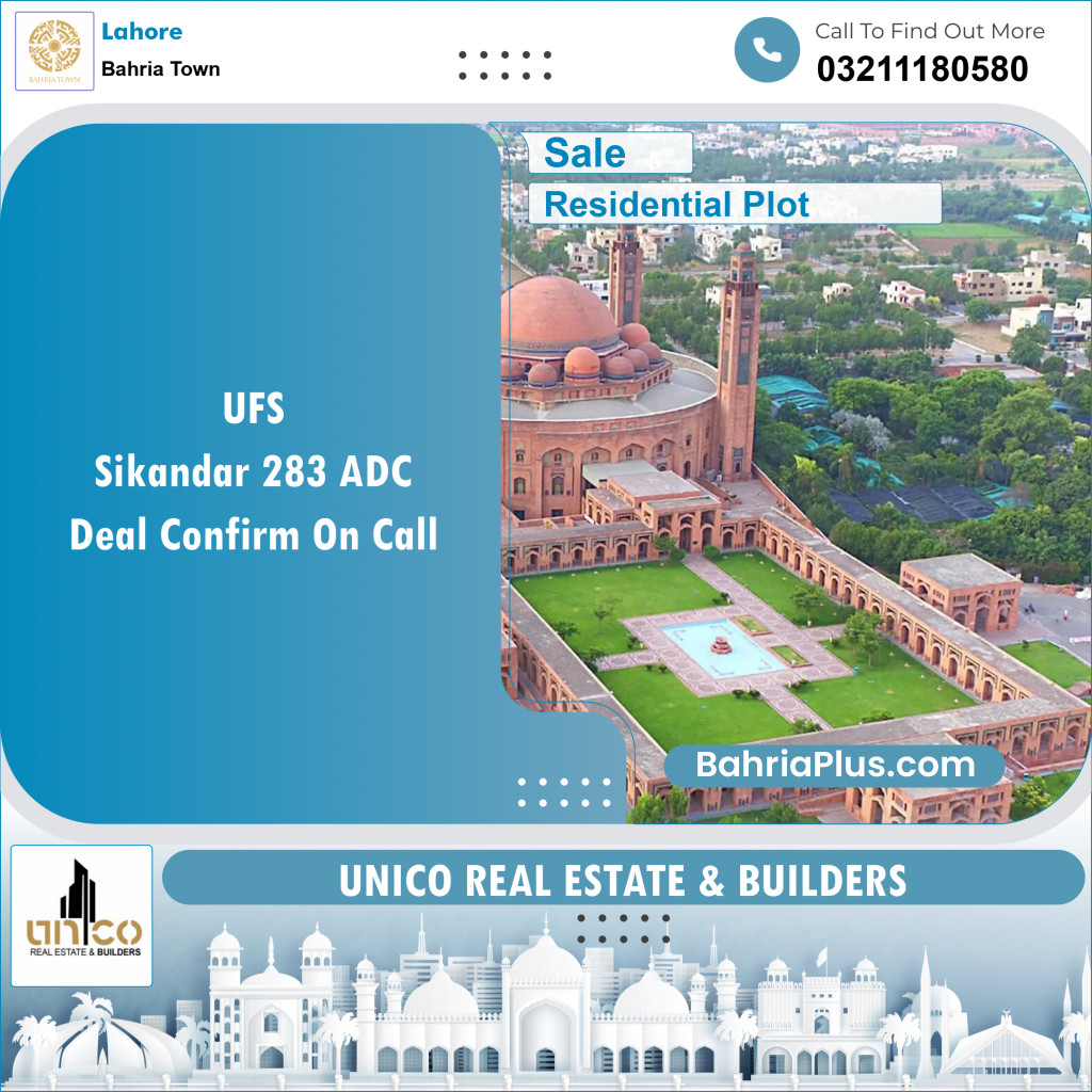 Residential Plot for Sale in Bahria Town, Lahore - (BP-135929)