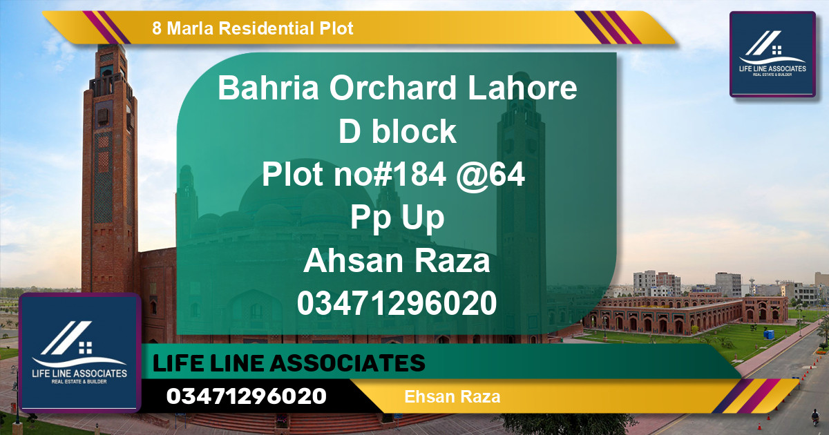 Residential Plot for Sale in Bahria Orchard, Lahore - (BP-135938)