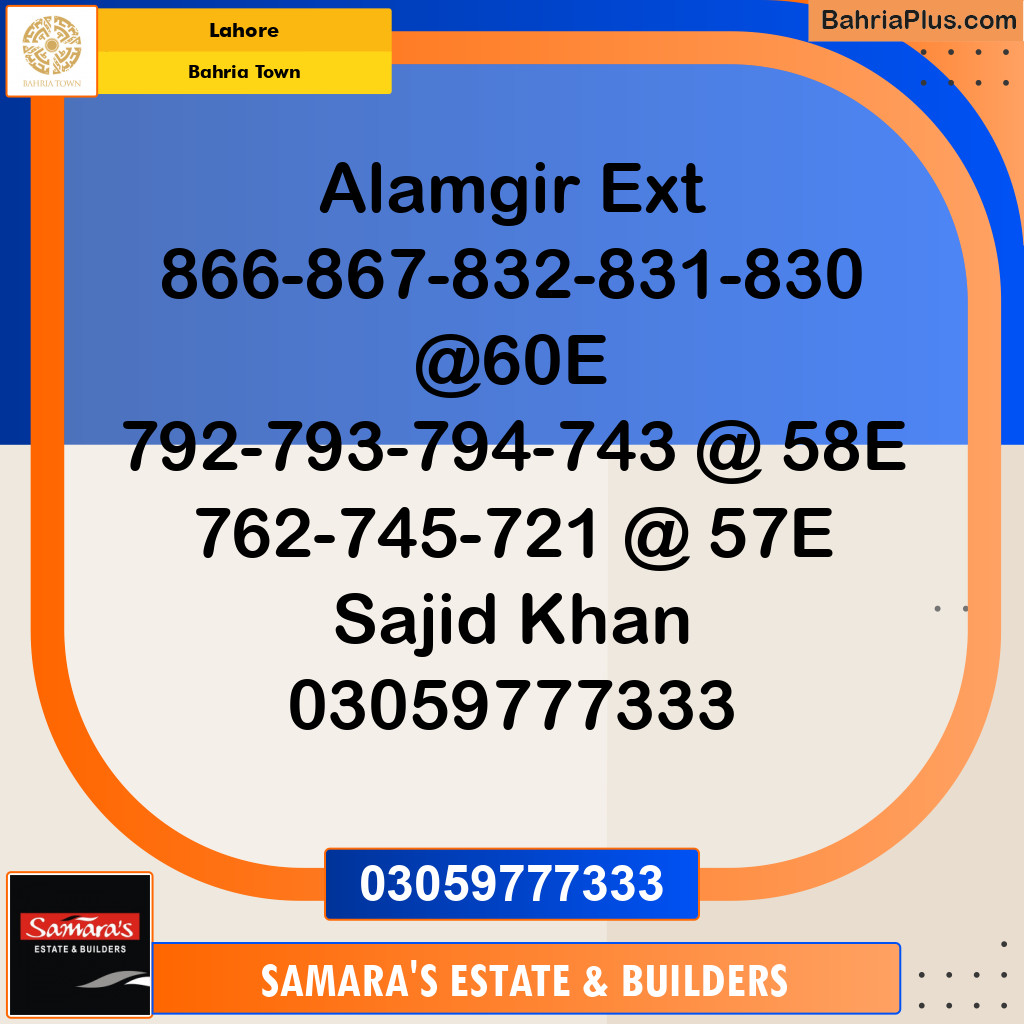 Residential Plot for Sale in Bahria Town, Lahore - (BP-135959)
